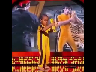 a boy following in the footsteps of bruce lee